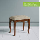 Banqueta Para Penteadeira Libriane - Linha Luxo - Imbuia | Be